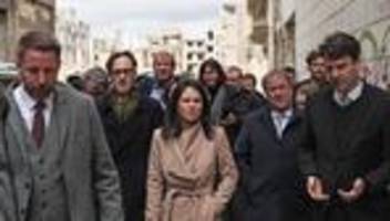 damaskus: annalena baerbock eröffnet deutsche botschaft in syrien wieder
