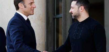 ukraine-unterstützerkonferenz in paris: emmanuel macron warnt donald trump vor zöllen