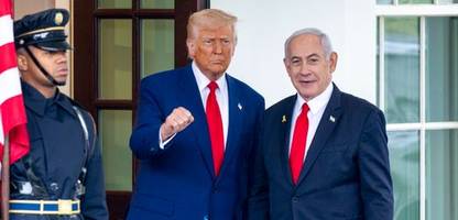 usa: donald trump und benjamin netanyahu beraten über handelsdefizit im weißen haus