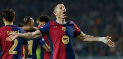 champions league: robert lewandowski schießt borussia dortmund ab, fc barcelona schon fast im halbfinale