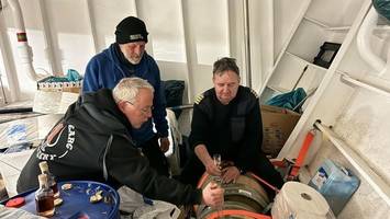 schnapsidee auf helgoland: whisky reift 18 monate auf schiff