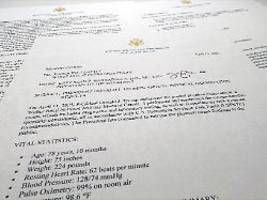 medikamente und kognitiver test: trumps kompletter arztbericht veröffentlicht