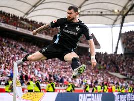 bundesliga: burke trifft spät, woltemade fliegt vom platz