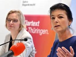 bsw-machtkampf in thüringen: sahra wagenknecht erhöht druck auf katja wolf