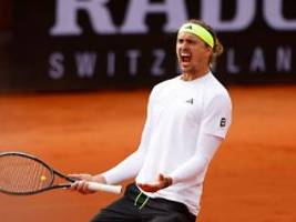 spiel schien schon verloren: fan beschimpft zverev, der feiert ein großes comeback
