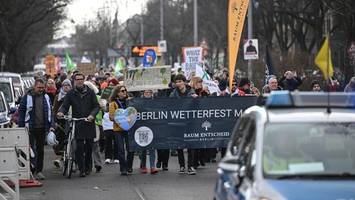 bäume anstatt autos: demo gegen fällung am tempelhofer damm