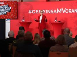 SPD-Dialogkonferenz in Güstrow: Schwesig hat Sorgen - und Sehnsucht nach erfolgreichem Merz