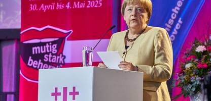 Angela Merkel: »Wir schaffen das« auf Evangelischem Kirchentag verteidigt