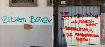 Graffitis mit Nazi-Codes und Revolutionsaufrufen: Schaden größer als angenommen