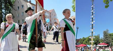 maibaum-feste in göggingen und haunstetten: so feiert augsburg den 1. mai
