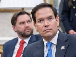 Krieg wird nicht bald enden: Rubio und Vance deuten Rückzug der USA als Friedensvermittler an