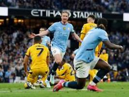 ManCity kurz vor Trostpreis: De Bruyne erzielt auf der Abschiedstour noch ein ganz wichtiges Tor