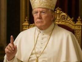Kurz vor Konklave: Trump verbreitet Bild von sich als Papst