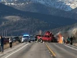 Sieben Tote nahe Yellowstone: Touristen-Kleinbus kollidiert mit Pick-up in Idaho