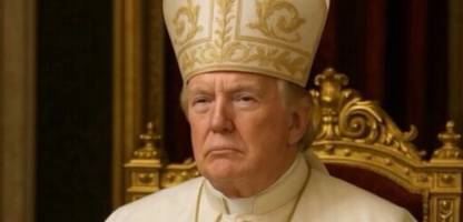USA: Donald Trump verbreitet KI-Bild mit sich als Papst