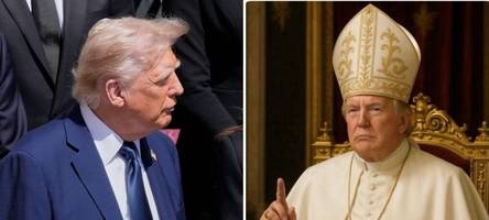 Trump verbreitet Bild von sich als Papst