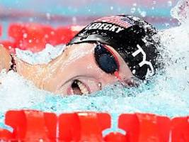 kann nicht aufhören zu lächeln: us-schwimmerin katie ledecky knackt eigenen weltrekord