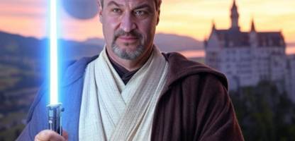 Markus Söder inszeniert sich als Jedi-Ritter – und erntet Spott