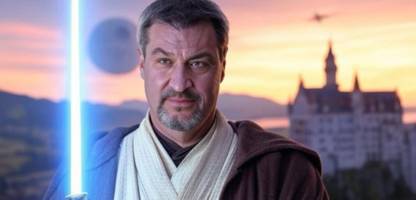 »Star Wars«: Markus Söder inszeniert sich als Jedi-Ritter – und erntet Spott
