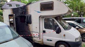 Rätsel um ausgebranntes Wohnmobil an der Elbchaussee