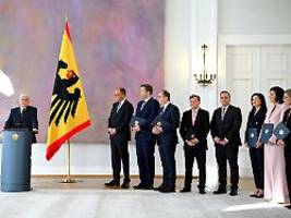 Das ist ehrenwert und mutig: Steinmeier ernennt Minister in einer schwierigen Zeit