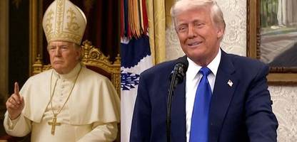 Donald Trump als Papst: Jetzt will er von nichts gewusst haben