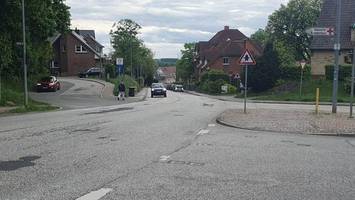 Baustelle ausgerechnet auf Höhe der Zufahrt zum Krankenhaus