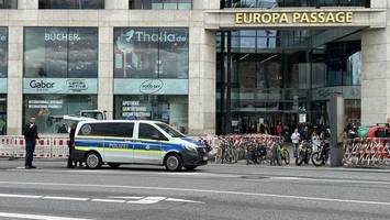 waffe gesichtet? polizisten stürmen europapassage