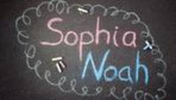 Vornamen: Sophia und Noah in Hessen Spitze bei Babynamen
