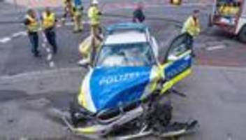 polizei: zwei verletzte bei unfall mit streifenwagen in bamberg