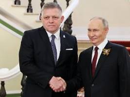 Demos in der Slowakei: Slowakischer Regierungschef Fico trifft sich trotz EU-Kritik mit Putin