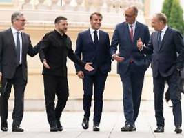 Freie Welt ist wirklich geeint: Macron: USA werden Ukraine-Waffenruhe überwachen