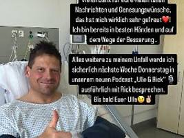 Ja, es stimmt: Jan Ullrich meldet sich nach schwerem Unfall aus Krankenhaus