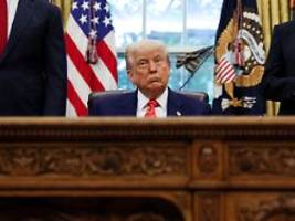 trump mit pokerface: minister aus china und usa sprechen über zölle