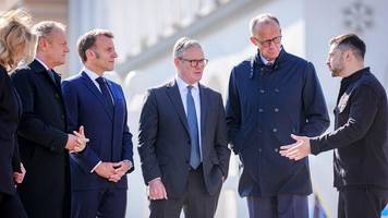 Ukraine-Krieg: Merz und Macron in Kiew: Mission für eine Waffenruhe