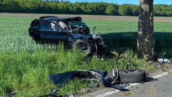 Drama am Morgen: Autofahrer stirbt nach Kollision mit Baum