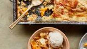 dosenpfirsich-ananas-kuchen: gekippt, nicht gerührt