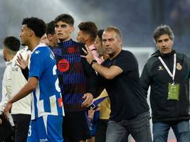 derby in barcelona: flick triumphiert – nach einer schockszene vor dem stadion