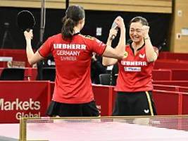 Achtelfinale bei Tischtennis-WM: Deutschem Doppel gelingt Sensation gegen China