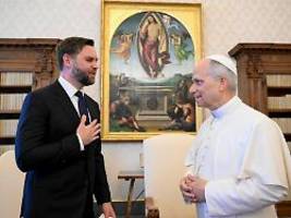 Kurz nach Papst Franziskus: Papst Leo XIV. empfängt JD Vance zu Privataudienz