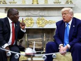 Kurzzeit-Eklat im Oval Office: Trump und Ramaphosa geraten über angeblichen Genozid aneinander