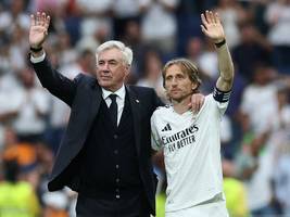 real madrid verabschiedet carlo ancelotti und luka modric: adiós, erfolgreichster trainer! adiós, erfolgreichster spieler!