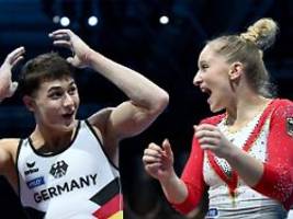 titel in neuem em-wettbewerb: deutsches turn-duo feiert gold-sensation lieber nicht groß