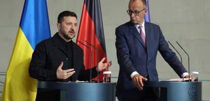 Wolodymyr Selenskyj bei Friedrich Merz in Berlin: Kein Taurus, aber ...