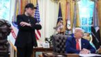 USA: Trump verabschiedet Elon Musk im Oval Office