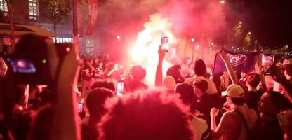 Champions-League-Feier für PSG in Paris: Erst Party, dann Randale auf dem Champs-Élysées