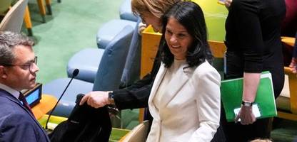 Annalena Baerbock: Grünenpolitikerin zur Präsidentin der Uno-Vollversammlung gewählt
