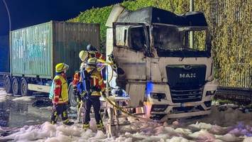 feuer im lkw: fahrer handelt eiskalt und verhindert großbrand