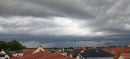 gewitterfront ist über augsburg hinweggezogen
