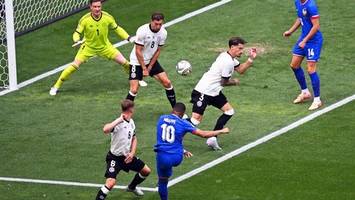 dfb-noten gegen frankreich: viele vieren, aber auch eine 1